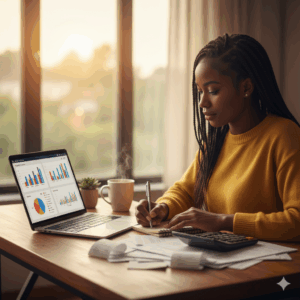 Entrepreneur learning bookkeeping basics for non-accountants