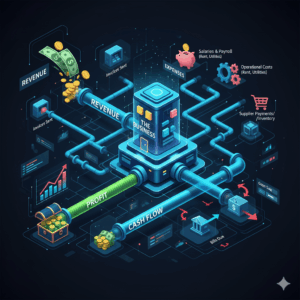 Revenue, cashflow, profit