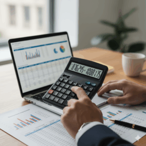 Entrepreneur analyzing tax changes and compliance rules.