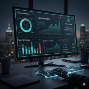 Outsourcing accounting functions with AI monitoring and reporting