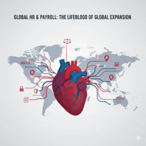 Global HR as business heartbeat with payroll flows across continents