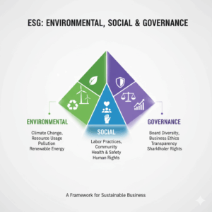 ESG pillars for investors: Environmental, Social, Governance