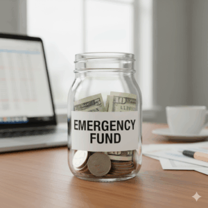 Cash reserve for business emergency fund.