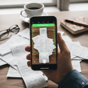 Scanning receipts for expense automation