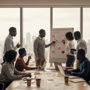 Team planning and monitoring a product launch budget