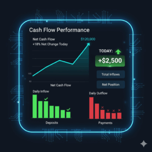 Monitoring cash flow for market expansion