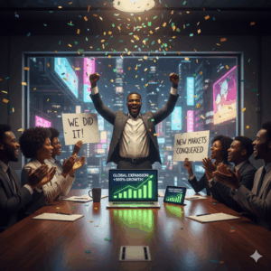 Successful market expansion after financial preparation