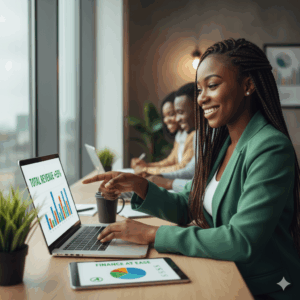 Entrepreneur using Zaccheus to organize financial and business documents