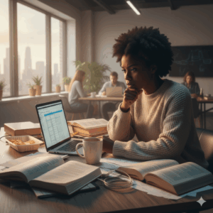 Small business founder overwhelmed by monthly book reconciliation