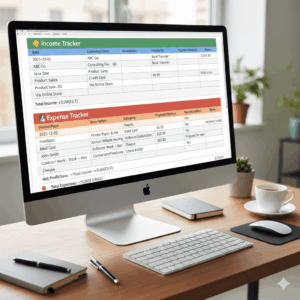 Simple spreadsheet to track business income and expenses