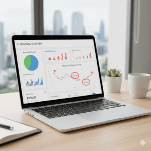 Identifying profit leaks using financial tools and dashboards
