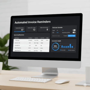 Automated invoice reminders dashboard