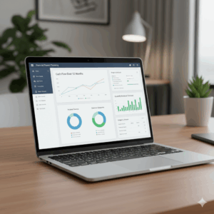Cash flow planning dashboard for SMEs and freelancers