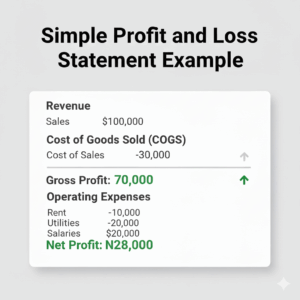 Example of profit and loss statement for new entrepreneurs in Nigeria